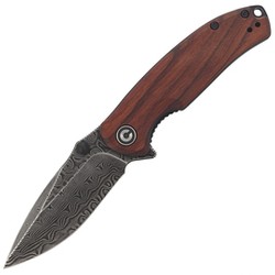 Nóż składany CIVIVI Pintail Cuibourtia Wood, Black Damascus (C2020DS-2)