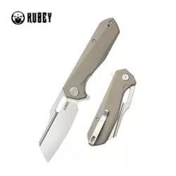 Nóż składany Kubey Atlas Tan G10, Satin 14C28N by Jelly Jerry (KU328J)