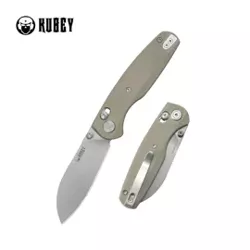 Nóż składany Kubey Breeze Tan G10, Stonewashed 14C26N by Caleb Waltman (KU288C)