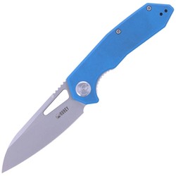 Nóż składany Kubey Knife New Vagrant Blue G10, Sandblast AUS-10 (KU291C)