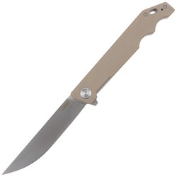 Nóż składany Kubey Knife Pylades Tan G10, Satin AUS-10 (KU253E)