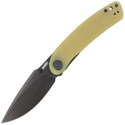 Nóż składany Kubey Momentum Yellow G10, Dark Stonewashed AUS-10 by Sherif Manganas (KU344F)