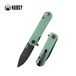 Nóż składany Kubey NEO Jade G10, Black Stonewashed AUS-10 by Keanu Alfaro (KU371D)