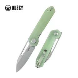 Nóż składany Kubey Royal Jade G10, Stonewashed 14C28N by Colin Maisonpierre (KU321R)