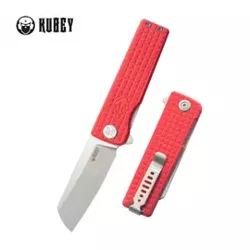 Nóż składany Kubey Sailor Red G10, Stonewashed 14C28N by Sekira Sochi (KU317L)