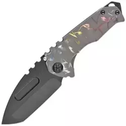 Nóż składany Medford Praetorian Genesis T Tanto Bead Blasted/Gray Titanium ''Rainbow Birds of Paradise'', Black PVD S45VN by Greg Medford