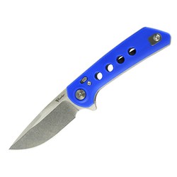 Nóż składany Reate PL-XF-13 Blue G10, Stonewashed Nitro-V