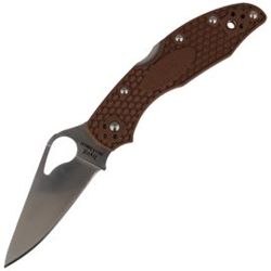 Nóż składany Spyderco Byrd Meadowlark 2 FRN Brown, Plain (BY04PBN2)