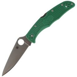 Nóż składany Spyderco Endura 4 FRN Green Flat Ground Plain (C10FPGR)