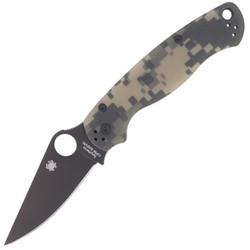 Nóż składany Spyderco Para Military 2 G-10 Camo, Black Blade (C81GPCMOBK2)