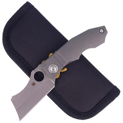 Nóż składany Spyderco Stovepipe Titanium CPM 20CV Plain (C260TIP)