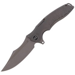 Nóż składany WE Knife Chimera Gray Titanium, Bead Blast, Stonewashed CPM S35VN (814B)