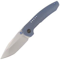 Nóż składany WE Knife Trogon Blue Titanium, Silver Bead Blasted CPM 20CV by Brian Brown (WE22002B-1)