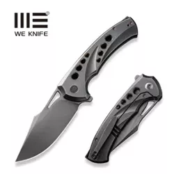 Nóż składany We Knife Swiftfin Polished Gray/Dark Golden Titanium, Polished Gray CPM 20CV (WE23051-3)