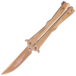 Nóż składany motylek Martinez Albainox Balisong, RainGold Finish (02165)