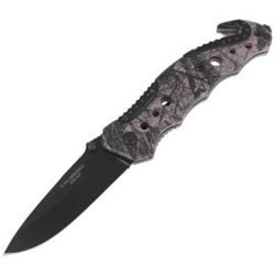 Nóż składany ratowniczy Herbertz CJH Camo Optics Aluminium, Black Blade (44068 - 218111)