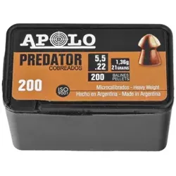 Śrut Apolo Predator Copper 5.5 mm, 200 szt. 1.36g/21.0gr (19951)