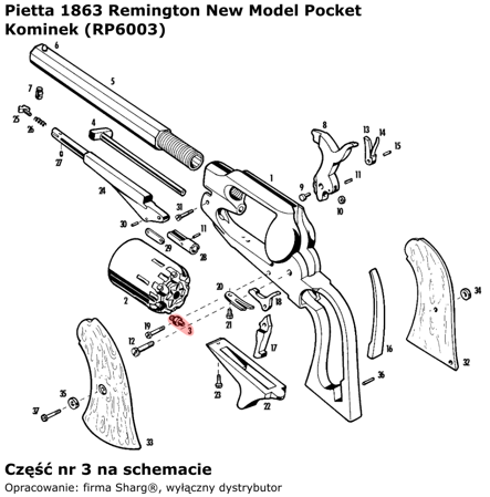 Kominek Pietta 1863 Remington Pocket (RP6003)