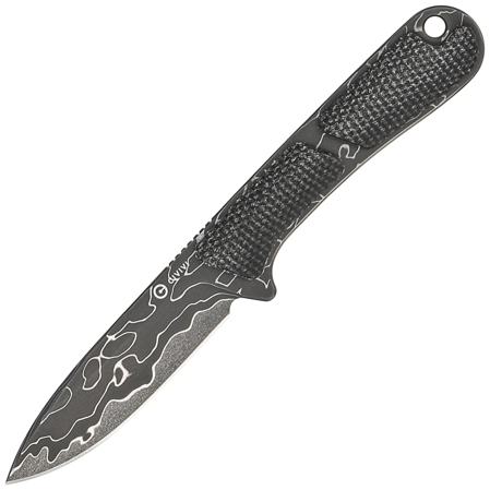 Nóż Civivi Mini Elementum Fixed Dark Green Micarta, Damascus (C23010-DS1)