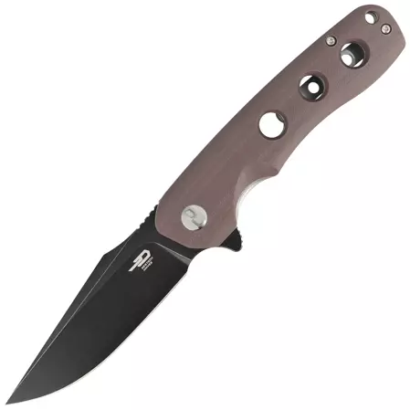 Nóż składany Bestech Arctic Brown G10, Black Stonewashed D2 (BG33D-2)