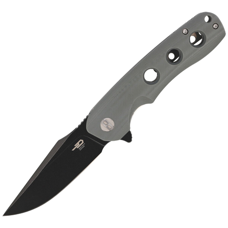 Nóż składany Bestech Arctic Grey G10, Black Stonewashed D2 (BG33C-2)