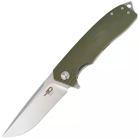 Nóż składany Bestech Lion Army Green G10, Stonewashed/Satin D2 (BG01B)