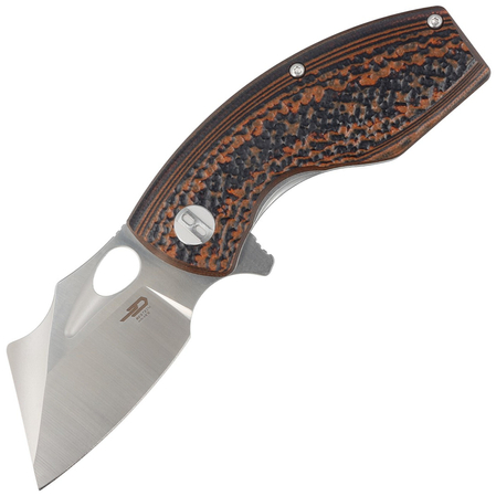 Nóż składany Bestech Lizard Black/Orange G10, Satin/Bead Blast D2 (BG39A)