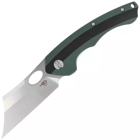 Nóż składany Bestech Skirmish Green / Black G10, Satin D2 (BG44A)