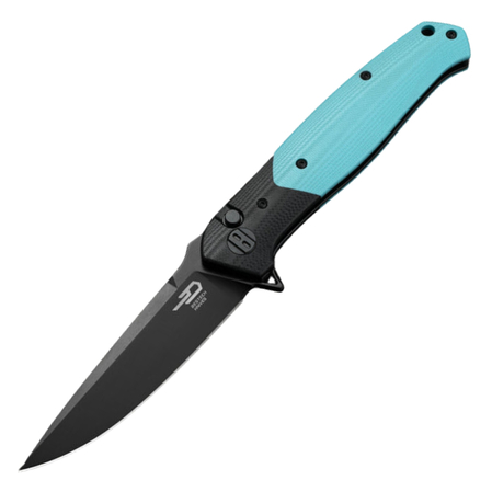 Nóż składany Bestech Swordfish Black/Light Blue G10, Black PVD 14C28N (BG62E)