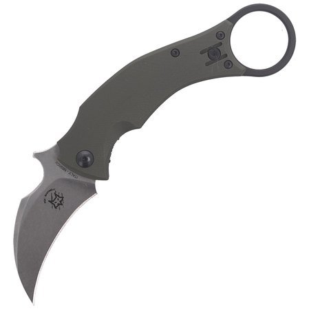 Nóż składany FOX Karambit Black Bird by Bastinelli G10 OD Green, Stone Washed (FX-591 ODSW)