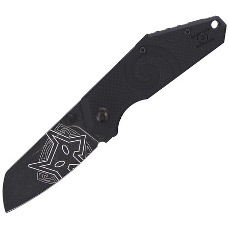 Nóż składany FOX Kea Black G10, Black Stonewashed N690Co by Jared Wihongi (FX-650)