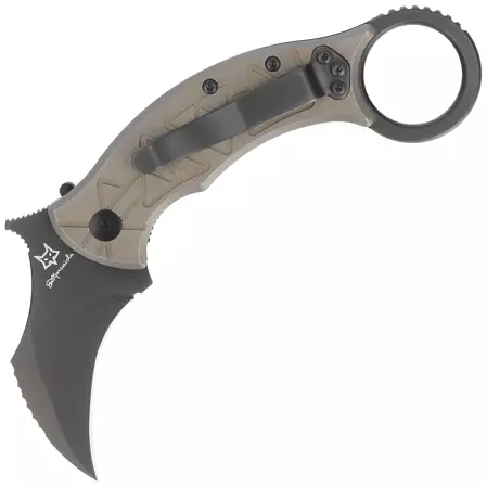 Nóż składany FOX Tribal K Karambit Bronze Titanium, PVD M390 by Doug Marcaida (FX-802 TiPVD)