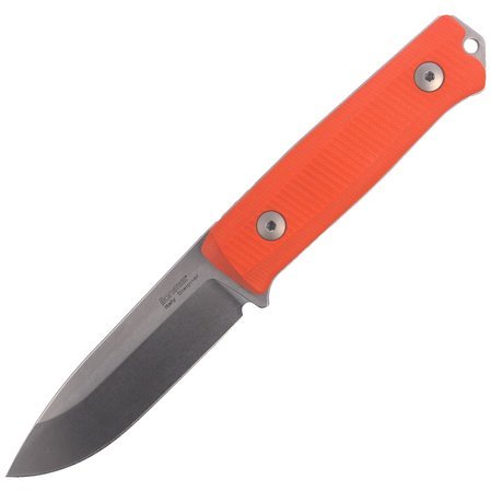 Nóż składany LionSteel Bushcraft G10 Orange, Stone Washed (B40 GOR)