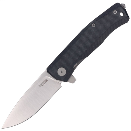 Nóż składany LionSteel Myto Black Canvas, Satin Blade (MT01 CVB)