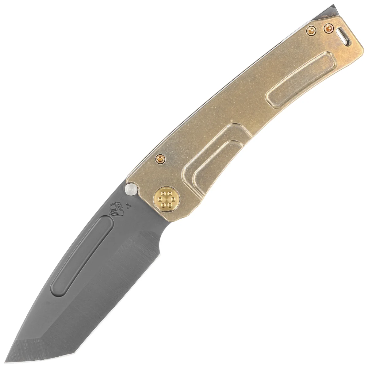 Nóż składany Medford Marauder-H T/E Bronze Titanium, Bronze HW/Clip, Black DLC S45VN by Greg Medford (MK045SPD-36A1-T1CP-BP)