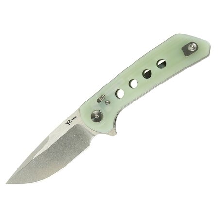 Nóż składany Reate PL-XF-7 Jade G10, Stonewashed Nitro-V