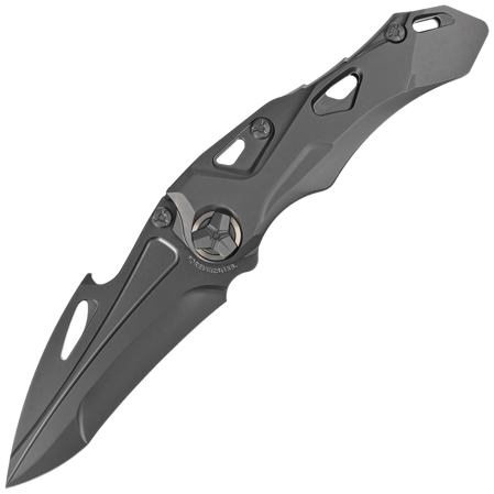 Nóż składany RikeKnife Athron Black DLC Titanium, Black DLC M390 by Declynx (RK-Athron-B/B)