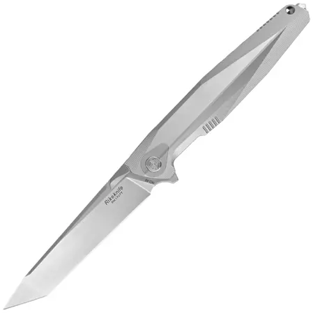 Nóż składany RikeKnife Framelock Gray Titanium, Satin M390 (RK1707T-P)