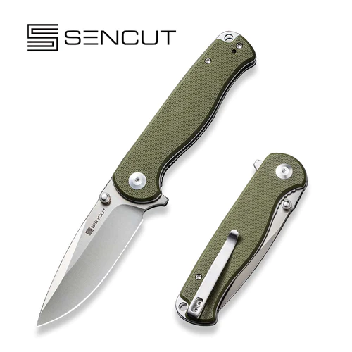 Nóż składany Sencut Errant Green G10, Satin 9Cr18MoV (S23054B-2)