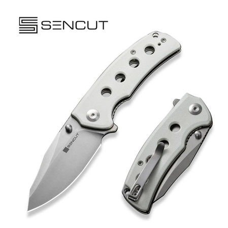 Nóż składany Sencut Excalis White G10, Satin 9Cr18MoV (S23068-2)