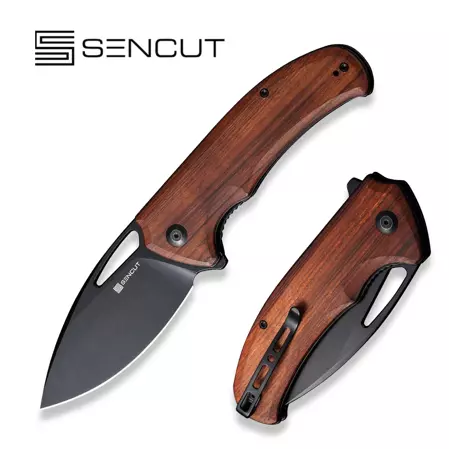 Nóż składany Sencut Phantara Guibourtia Wood, Black 9Cr18MoV (S23014-4)