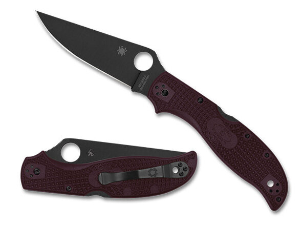 Nóż składany Spyderco Stretch 2 XL Sprint Run Burgundy FRN, TiCN Micro-Melt PD#1 by Sal Glesser (C258BGBKP)