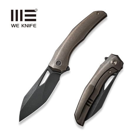 Nóż składany We Knife Ignio Bronze Titanium, Black Stonewashed CPM 20CV by Toni Tietzel (WE22042B-2)