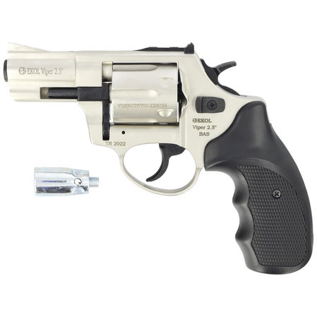 Rewolwer alarmowy BAS Voltran Ekol Viper 2.5'' Satin kal .22 Long Blanc