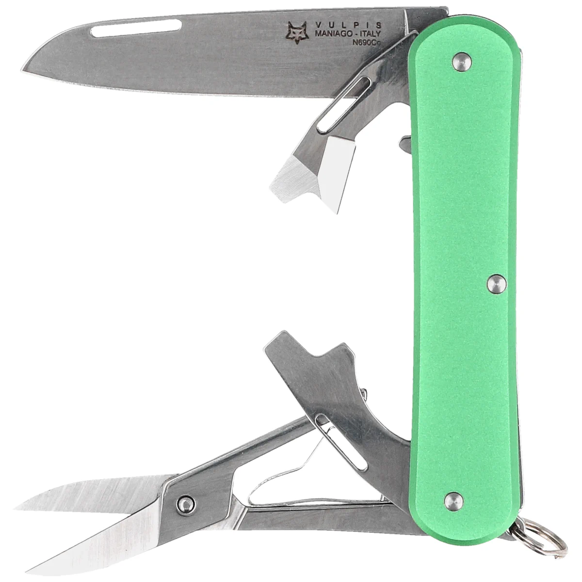 Scyzoryk Fox Vulpis F4 OD Green Aluminum, Polished N690Co (FX-VP130-F4 OD)