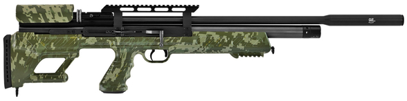 Wiatrówka PCP Hatsan BullBoss M2 Camo, tłumik QE 4.5 mm