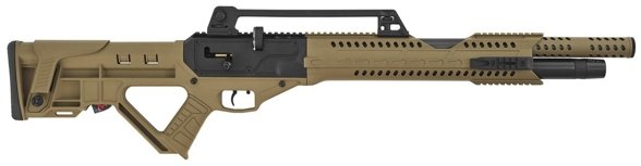 Wiatrówka PCP Hatsan Invader FDE, tłumik QE 4.5 mm